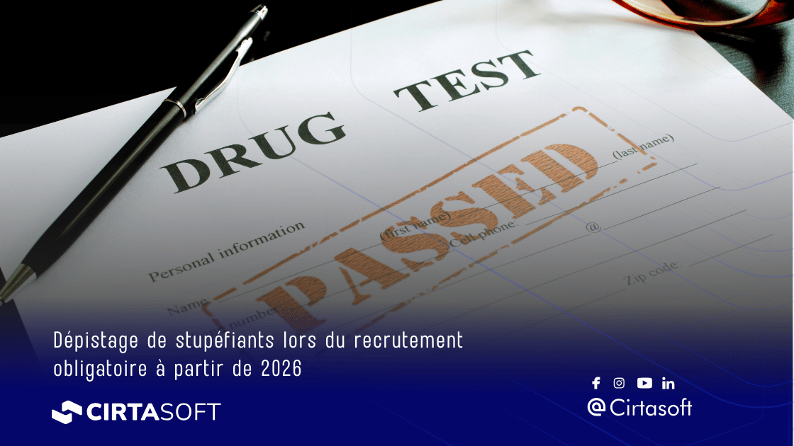 Dépistage de stupéfiants lors du recrutement à partir de 2026