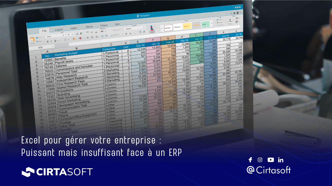 Excel pour gérer votre entreprise : puissant mais insuffisant face à un ERP Excel pour gérer votre entreprise : puissant mais insuffisant face à un ERP